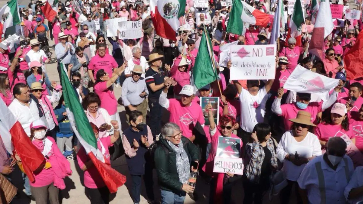 Marcha INE La Paz